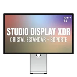 Apple Studio Display XDR 27" Retina 5K Monitor con Cristal Estándar y Soporte Ajustable - Pantalla 5120x2880 120Hz Mini-LED HDR 2000 nits - Ref: MFEL4YP/A